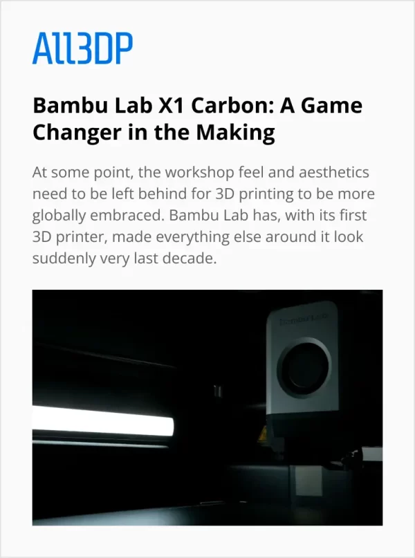 Bambu Lab X1 Carbon 3D Printer - Image 10