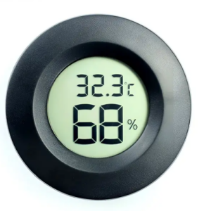Circular Embedded Electronic Digital Thermometer Hygrometer - XF001
